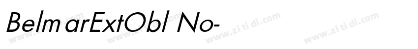 BelmarExtObl No字体转换